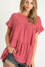Red Dot Tiered Top