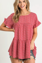 Red Dot Tiered Top